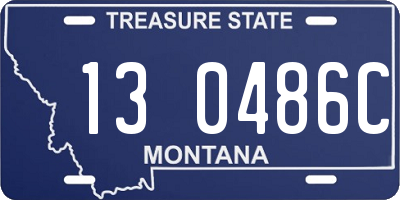 MT license plate 130486C