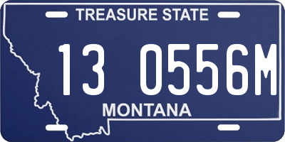 MT license plate 130556M