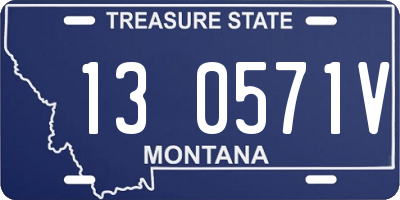 MT license plate 130571V