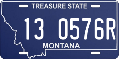 MT license plate 130576R