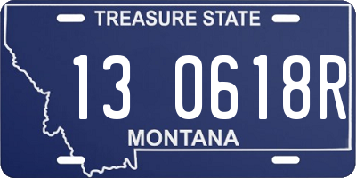 MT license plate 130618R
