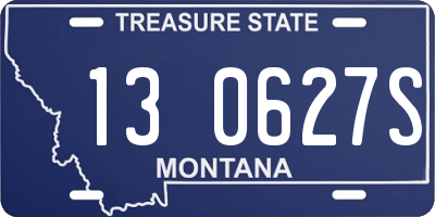 MT license plate 130627S