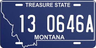 MT license plate 130646A