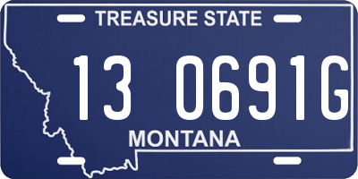 MT license plate 130691G
