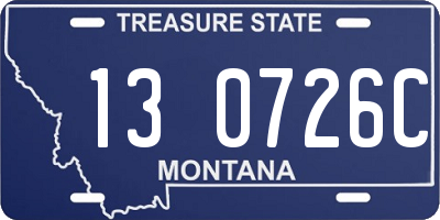 MT license plate 130726C