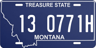 MT license plate 130771H