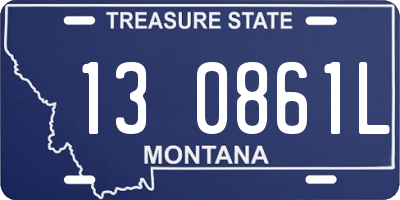 MT license plate 130861L