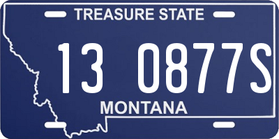 MT license plate 130877S