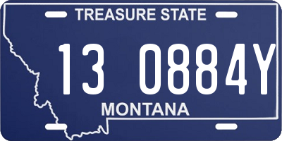 MT license plate 130884Y