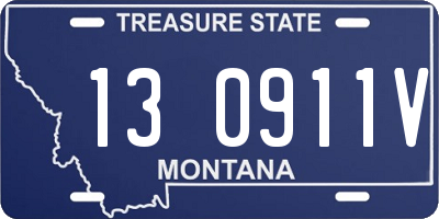 MT license plate 130911V
