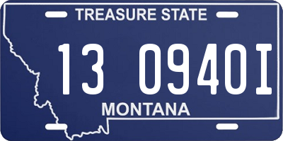 MT license plate 130940I