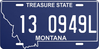 MT license plate 130949L