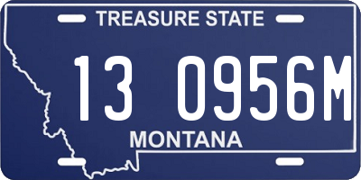 MT license plate 130956M