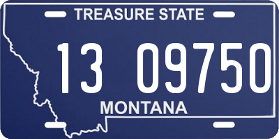 MT license plate 130975O