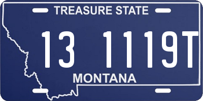 MT license plate 131119T