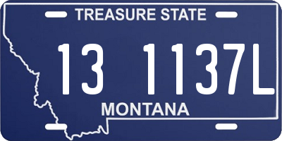 MT license plate 131137L