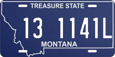 MT license plate 131141L
