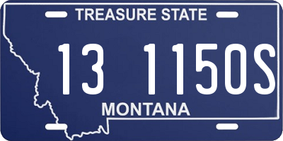 MT license plate 131150S