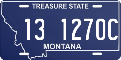 MT license plate 131270C