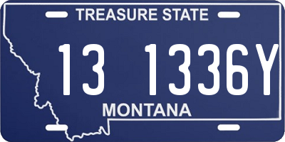 MT license plate 131336Y