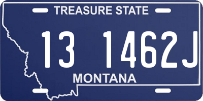 MT license plate 131462J