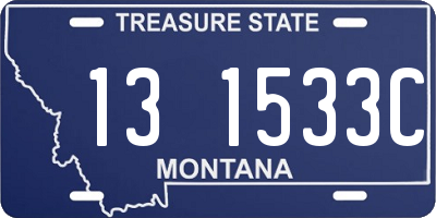 MT license plate 131533C