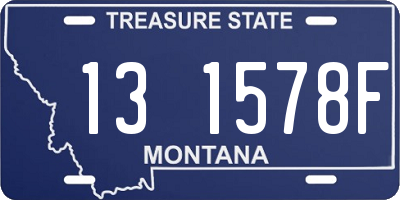 MT license plate 131578F
