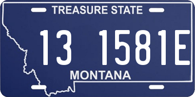 MT license plate 131581E