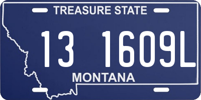 MT license plate 131609L