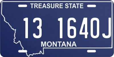 MT license plate 131640J