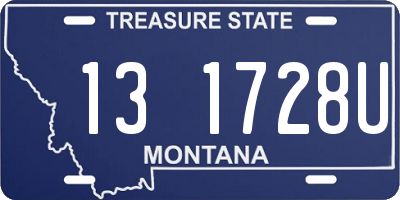 MT license plate 131728U