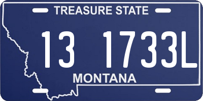 MT license plate 131733L