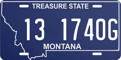 MT license plate 131740G