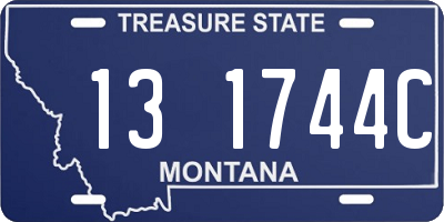 MT license plate 131744C
