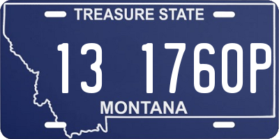 MT license plate 131760P