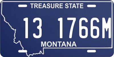 MT license plate 131766M