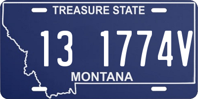 MT license plate 131774V