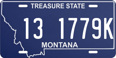 MT license plate 131779K