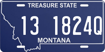 MT license plate 131824Q