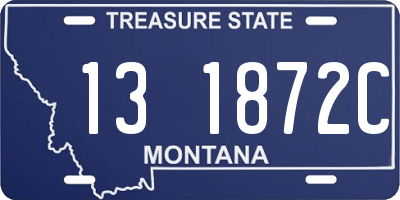 MT license plate 131872C