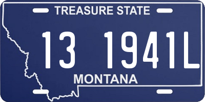 MT license plate 131941L