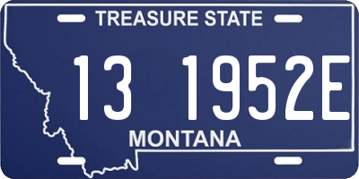 MT license plate 131952E