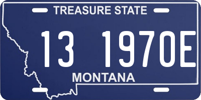 MT license plate 131970E