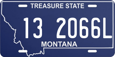 MT license plate 132066L