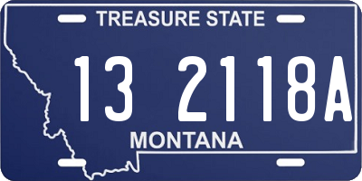 MT license plate 132118A