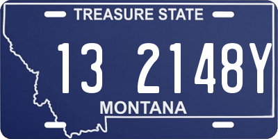 MT license plate 132148Y