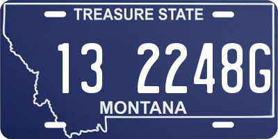 MT license plate 132248G