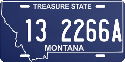 MT license plate 132266A