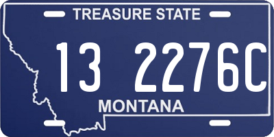 MT license plate 132276C