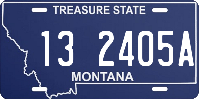 MT license plate 132405A